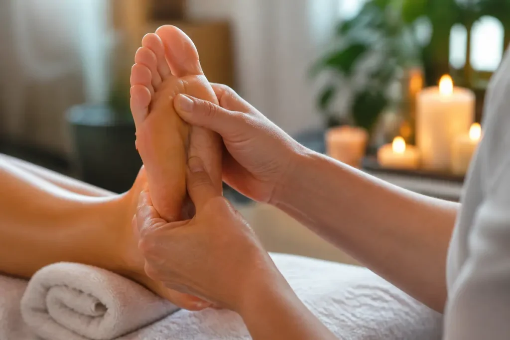 Welke voetreflexologie drukpunten kunt u veilig masseren?